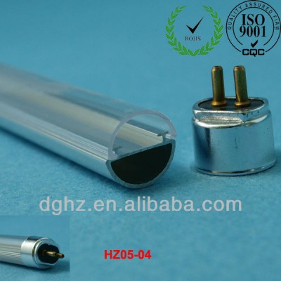 Main products with T5/T8/T10/T12 pc plastic cover for white/milky/transparent color